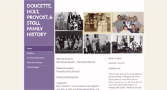 Desktop Screenshot of doucetstollgenealogy.net